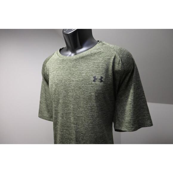 Under Armour Gym Shirt The Tech Tee Performance Green Athletic Mens Size 2XL XXL - Picture 1 of 9